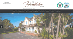 Desktop Screenshot of hambledon-hotel.co.uk